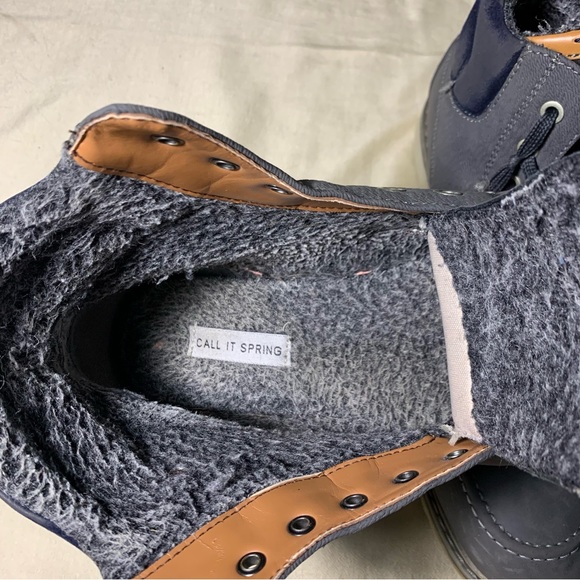 Call it Spring grey vegan leather boots size 8 - Picture 2 of 9